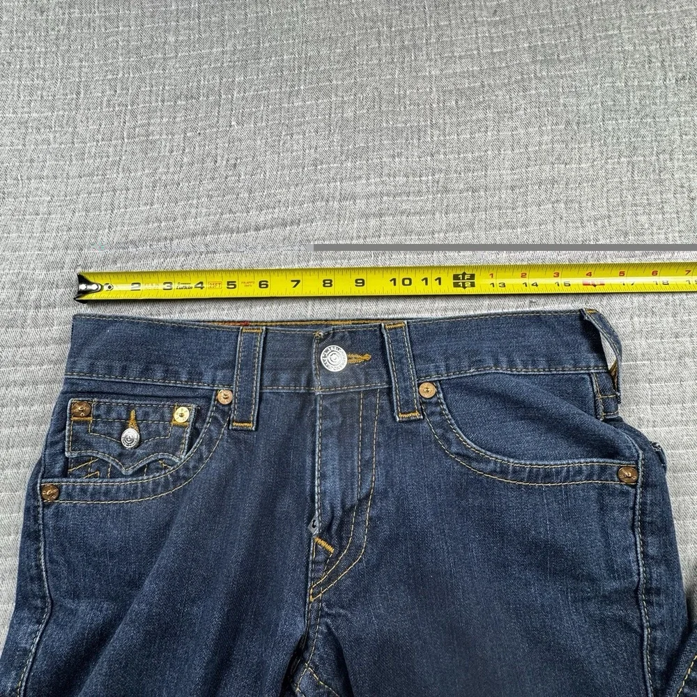 True Religion‎ Ricky Jean Men 29x27 Relaxed Straight Denim Pocket Big T Flap Y2K